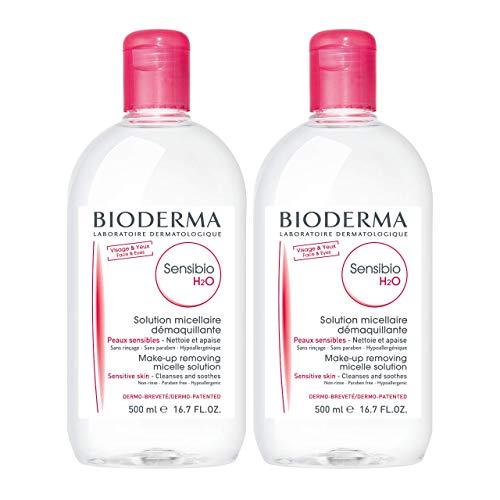 史低价！Bioderma贝德玛Sensibio H2O舒妍洁肤液，16.7 oz/瓶，共2瓶，原价$23.99，现仅售$14.99 ，免运费！