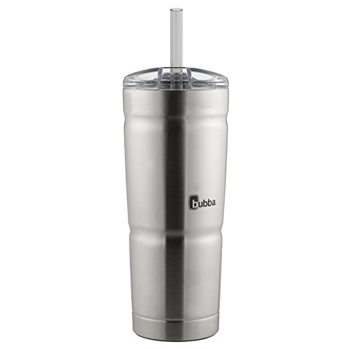 bubba Envy S Vacuum-Insulated Stainless Steel Tumbler with Straw, 24 oz., Clear Lid, Only $8.40