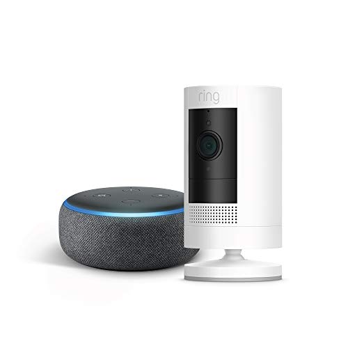 All-new Ring Stick Up Cam Battery with Echo Dot (Charcoal), Only $79.99