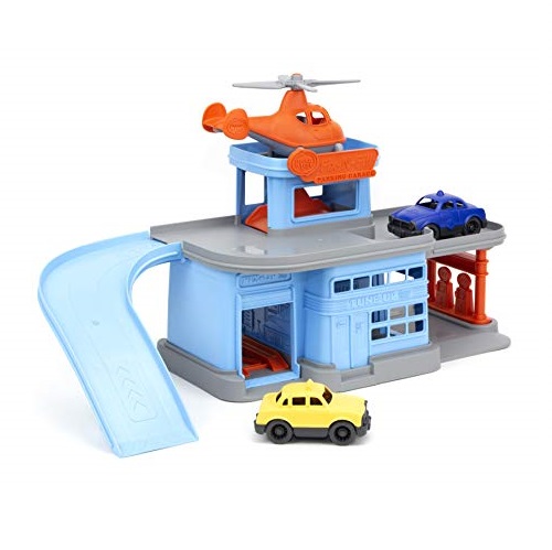 史低价！Green Toys Parking Garage 立体停车场玩具套装，原价$39.99，现仅售$19.99