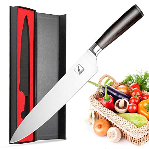 Chef's Knife,Imarku Kitchen Knife,10-Inch High Carbon German Steel Cook's Knife with Ergonomic Handle, Only $14.98 after clipping coupon, free shipping