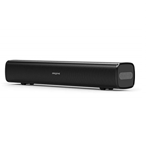 Creative Stage Air Portable and Compact Under-Monitor USB-Powered Soundbar for Computer, with Dual-Driver and Passive Radiator for Big Bass, Bluetooth and AUX-in, USB MP3, Only $39.99