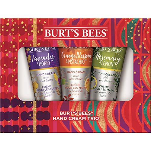 Burt's Bees Hand Cream Trio Holiday Gift Set, Shea Butter Hand Creams - Lavender & Honey, Orange Blossom & Pistachio & Rosemary & Lemon, Only $8.18