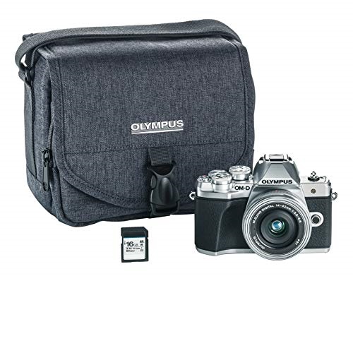Olympus OM-D E-M10 Mark III camera Kit with 14-42mm EZ lens (silver), Camera Bag & Memory Card, Wi-Fi enabled, 4K video, US ONLY, Only $479.99, You Save $320.00(40%)