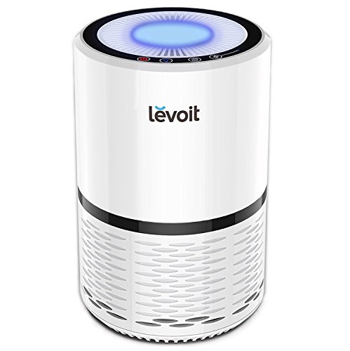 LEVOIT Air Purifier for Home Smokers Allergies and Pets Hair, True HEPA Filter, Quiet in Bedroom, Filtration System Cleaner Eliminators, Odor Smoke Dust Mold, Night Light, White, LV-H132, Only $69.99