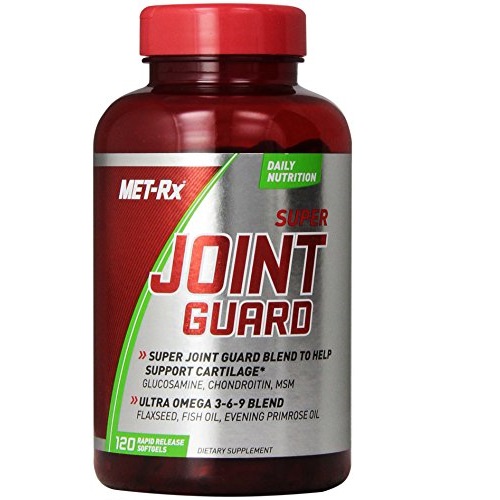 MET-Rx Super Joint Guard Supplement with Glucosamine, Chondroitin, and Omega 3 6 9 Fatty Acids, 120 Softgels, Only $12.36