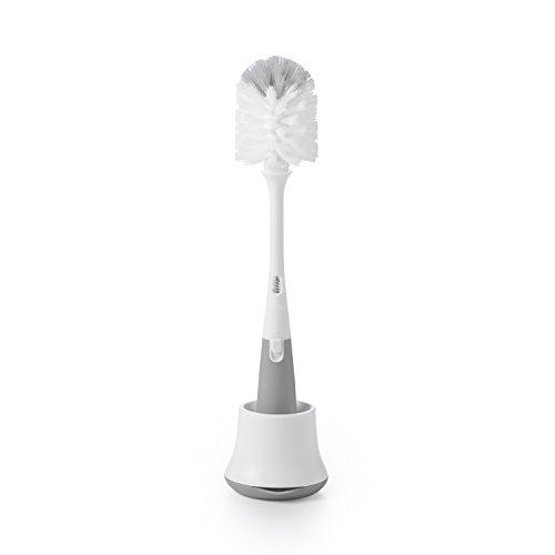 OXO Tot Bottle Brush with Nipple Cleaner and Stand, Gray, Only $4.99
