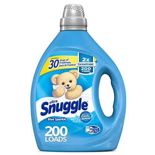Snuggle Liquid Fabric Softener, 2X Concentrated, Blue Sparkle, 200 Loads, 80 fl. oz., Only $9.48