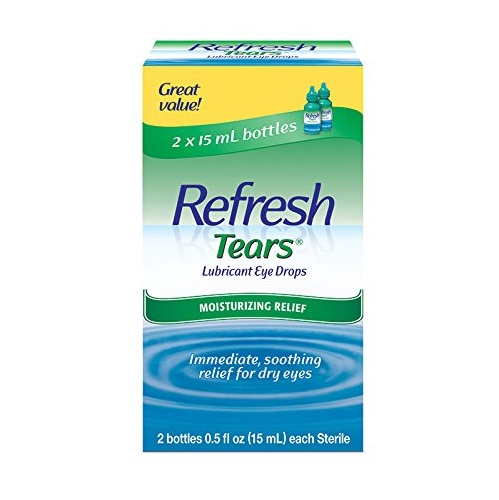 Refresh Tears Lubricant Eye Drops, 0.5 Fl Oz (2 Count), Only $10.00