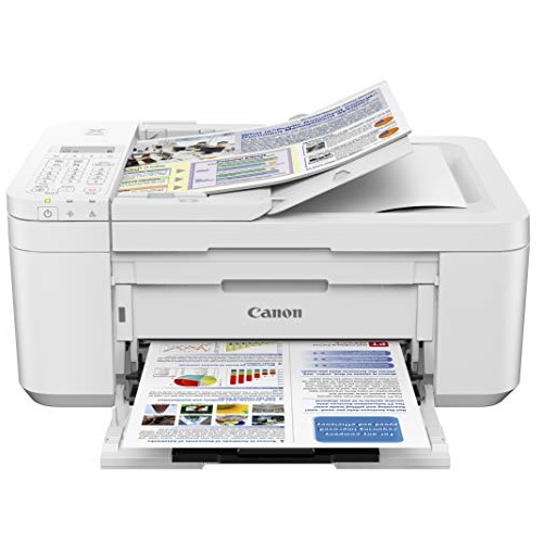 Canon PIXMA TR4520 Wireless All in One Photo Printer with Mobile Printing, White, Amazon Dash Replenishment Enabled, Only $49.00