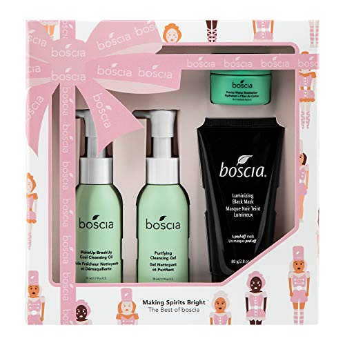 boscia Making Spirits Bright: The Best of boscia - Vegan, Cruelty-Free, Natural and Clean Skincare | boscia Limited Edition Best-Sellers Bundle $29.40