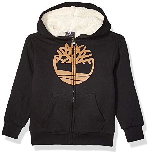 Timberland Boys' Sherpa Lined Fleece Full Zip Hoodie, Only $19.99, You Save $20.00(50%)