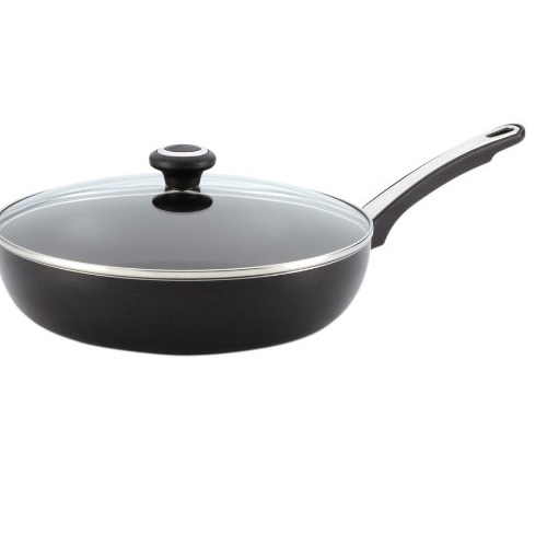 Farberware 21582 High Performance Nonstick Frying Pan / Fry Pan / Skillet with Lid - 12 Inch, Black, Only $21.20