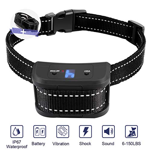 zenvey Dog Bark Collar Stop Barking with 3 Training Modes-Beep//Vibration/Shock for Small ,Medium, Large,Stubborn Dogs, only $18.99