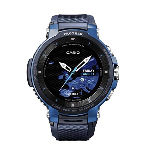 Casio Pro Trek Touchscreen Outdoor Smart Watch Resin Strap, Blue, 27 (Model: WSD-F30-BUCAU), Only $219.99