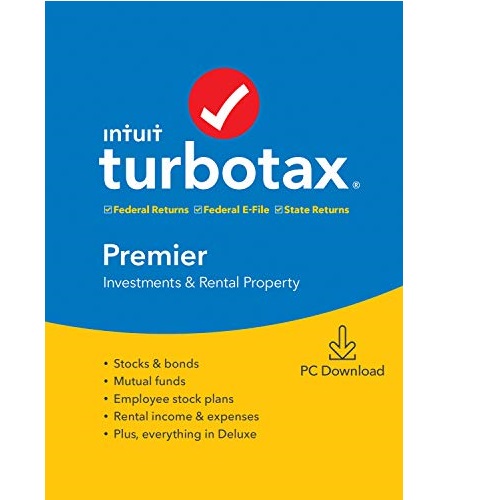 TurboTax Premier + State 2019 Tax Software [Amazon Exclusive] [PC Download], Only $54.80, You Save $35.19(39%)