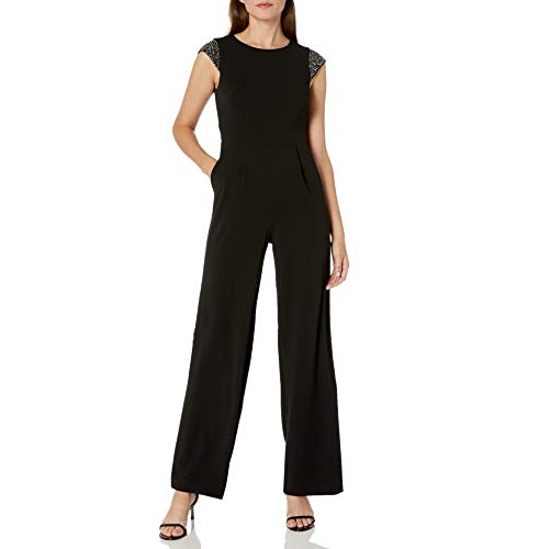 Calvin Klein Women's Cap Sleeve Jumpsuit with Seamed Waistline, Only $40.81