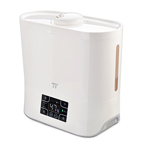 TaoTronics Cool Mist Humidifier, Ultrasonic Humidifiers for Large Bedroom Home Baby, Top Refill Design, Quiet Operation, LED Display with Humidistat, Waterless Auto Shut-off, Only $35.99