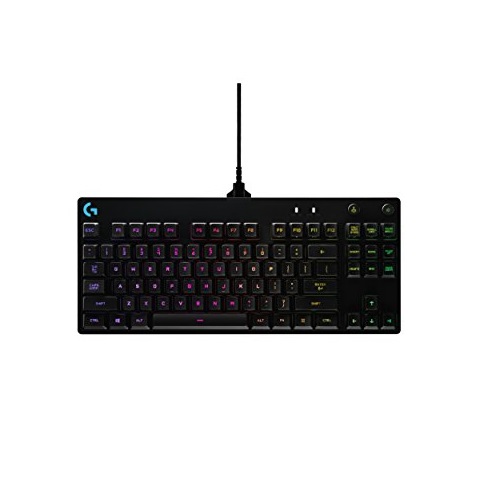 Logitech G Pro Mechanical Gaming Keyboard, 16.8 Million Colors RGB Backlit Keys, Ultra Portable Design, Detachable Micro USB Cable, Only $79.99, You Save $50.00(38%)