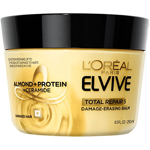 L'Oreal Paris Hair Care Elvive Total Repair 5 Damage-Erasing Balm, Almond and Protein, 8.5 Fluid Ounce, Only $4.48