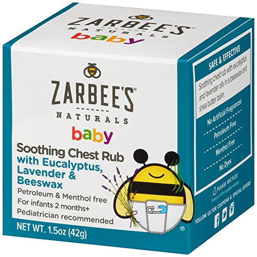 Zarbee's Naturals Baby Soothing Chest Rub with Eucalyptus, Lavender & Beeswax, 1.5 Ounce, Only $4.34
