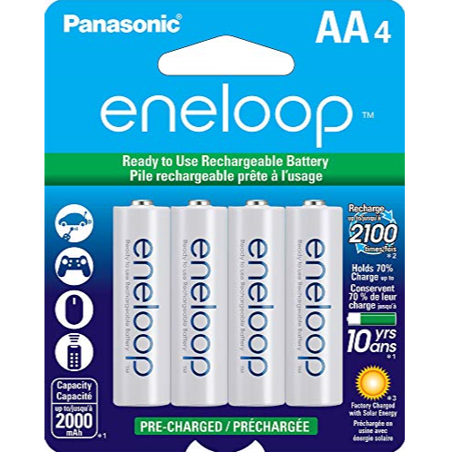 史低價！Panasonic松下 Eneloop AA 2100 Ni-Mh 4節充電電池 $8.47