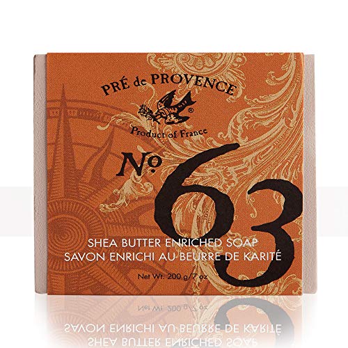No. 63 Men's 200 Gram Cube Soap, Aromatic, Warm, Spicy Masculine Fragrance, Quad-Milled For Long Lasting Soap & Enriched With Shea Butter, Only $5.64