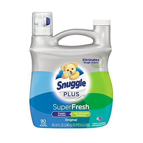 Snuggle Plus Super Fresh Liquid Fabric Softener with Odor Eliminating Technology, Original, 95 Fluid Ounces, 90 Loads (Packaging May Vary), Only $5.99