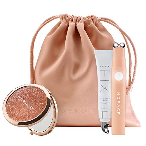 NuFACE FIX Line Smoothing Device, Limited Edition Shimmer All Night Collection, Mascara-sized Skin Care Device to Firm, Smooth, and Tighten, FIX Line Smoothing Facial Serum Included, Only $107.20