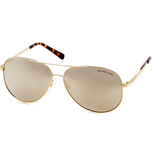 Michael Kors MK5016 10245A Gold-Tone Kendall Pilot Sunglasses Lens Category 3 L, Only $44.95
