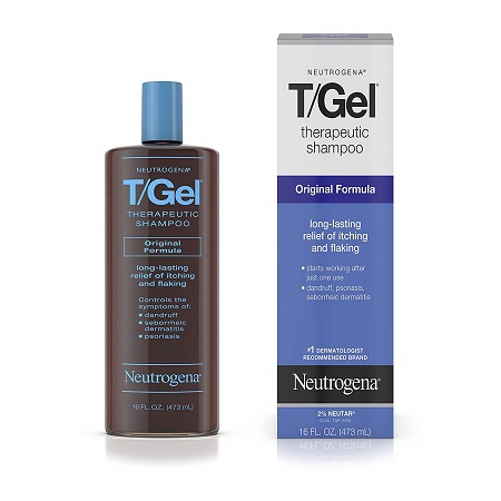 Neutrogena T/Gel Therapeutic Shampoo Original Formula, Anti-Dandruff Treatment for Long-Lasting Relief of Itching and Flaking Scalp, 16 fl. oz.,5.63