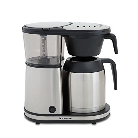史低价！Bonavita BV1901TS 8杯量 咖啡机，带不锈钢保温咖啡壶，原价$154.56，现仅售 $89.99 ，免运费。