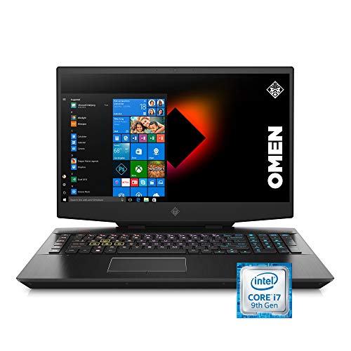 Omen by HP 2019 17-Inch Gaming Laptop, Intel i7-9750H, NVIDIA GeForce RTX 2070 (8 GB), 16 GB RAM, 512 GB Solid-State Drive, VR Ready, Windows 10 Home (17-cb0080nr, Shadow Black), Only $1,499.99
