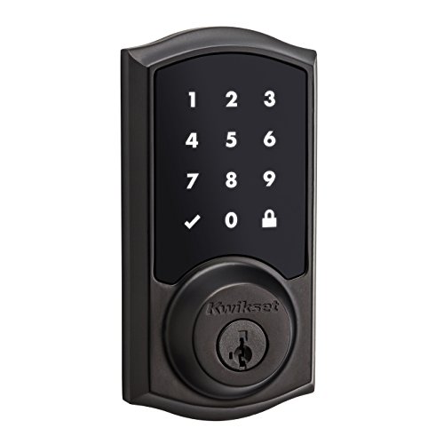 Kwikset 99160-009 SmartCode ZigBee Touchscreen Smart Lock works with Echo Plus & Alexa, featuring SmartKey, Venetian Bronze $85.31