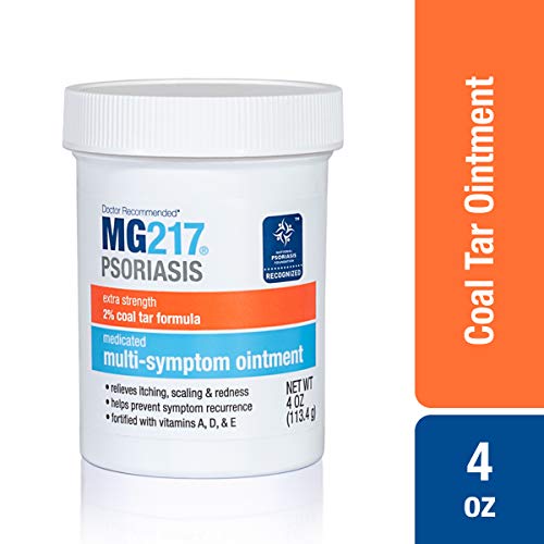 MG217 Psoriasis Multi Symptom Relief 2% Coal Tar Medicated Ointment - 4 oz Jar, Only $9.97