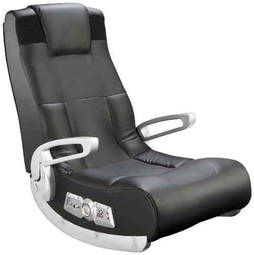 X Rocker, 5143601, II SE 2.1 Black Leather Floor Video Gaming Chair, 27.8 x 18.5 x 17.5, Black, List Price is $176.09, Now Only $126.49, You Save $49.60 (28%)