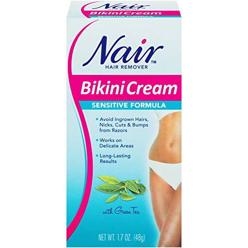 Sensitive Formula Bikini Cream with Green Tea Hair Remover by Nair, 1.7 Ounce $1.99