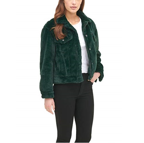 Levi's Women's Faux Fur Classic Trucker Jacket, Only $23.29, You Save $66.70(74%)