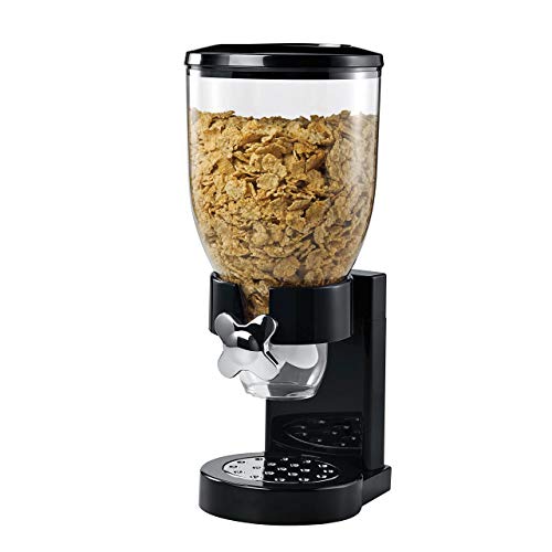 Honey-Can-Do Dry Food Dispenser, Single Control, Black/Chrome, Only $11.59, You Save $13.40(54%)