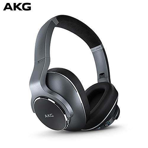 AKG N700NC Over-Ear Foldable Wireless Headphones, Active Noise Cancelling Headphones - Silver (US Version), Only $99.99