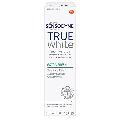 Sensodyne Sensitive Teeth Whitening, True White Extra Fresh, Sensitivity Toothpaste, 3 ounce, Only$3.98