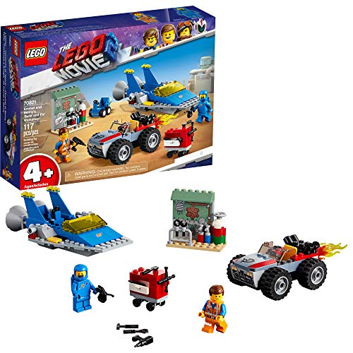 LEGO THE LEGO MOVIE 2 Emmet and Benny’s ‘Build and Fix’ Workshop; 70821 Action Car and Spaceship Play Transportation Building Kit for Kids (117 Pieces) $10.99