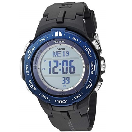 Casio Men's Pro Trek Stainless Steel Quartz Watch with Resin Strap, Black, 23 (Model: PRW-3100YB-1CR), Only $99.99