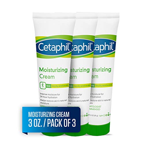 Cetaphil Moisturizing Cream for Very Dry, Sensitive Skin, Extra Strength, Fragrance Free, 3 Ounce (Pack of 3), Only $11.40
