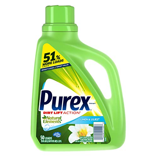 Purex Liquid Natural Elements Laundry Detergent, Linen & Lilies, 75 oz (50 loads), Only $3.25