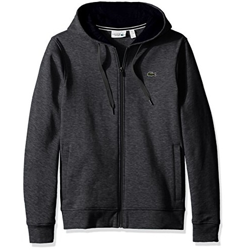 Lacoste Mens Sport Fleece Zip Up Hooded Sweatshirt, Only $69.98, You Save $28.02(29%)