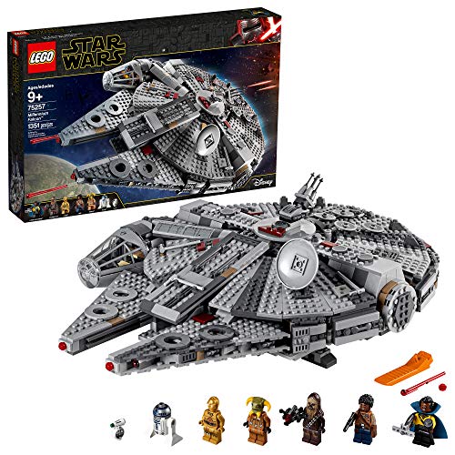 LEGO Star Wars: The Rise of Skywalker Millennium Falcon 75257 Starship Model Building Kit and Minifigures (1,351 Pieces), Only $135.99