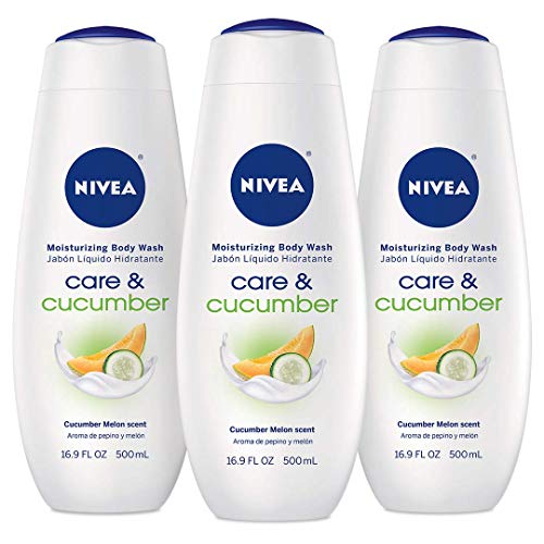 NIVEA Care & Cucmber Moisturizing Body Wash - Revitalizing Scent for Normal Skin - 16.9 fl. oz. Bottle (Pack of 3), Only $7.67