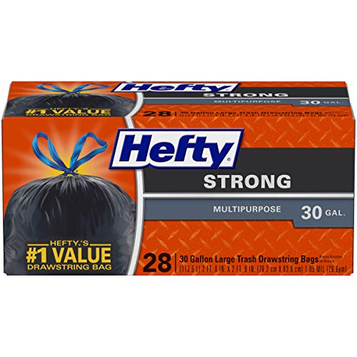 Hefty Strong Large Trash Bags, 30 Gallon, 28 Count, List Price is $9.99, Now Only $5.35