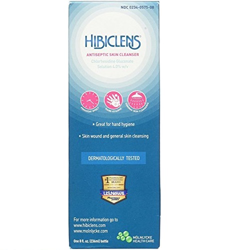 Molnlycke Hibiclens Antimicrobial/Antiseptic Skin Cleanser 8 Fluid Ounce Bottle for Antimicrobial Skin Cleansing, Only $9.39